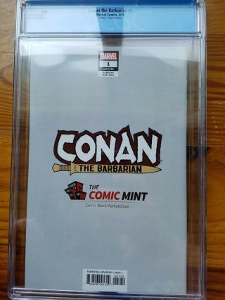 Conan The Barbarian 1 (2019) CGC 9.  8 Zaffino Virgin Cover 393 of 1000 4