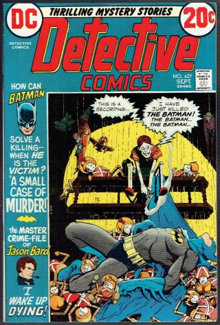 Detective Comics 427 Vf/8.  0 - Batman Vs.  Killer Toys