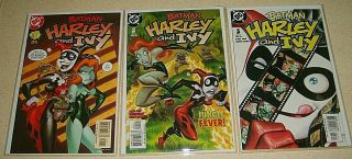 Batman Harley And Ivy 1 2 3 Complete Near Set Poison Ivy Harley Quinn