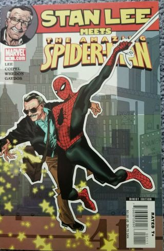 Nm,  : " Stan Lee Meets The Spider - Man 1 " 1st Print.  Homage Cover.