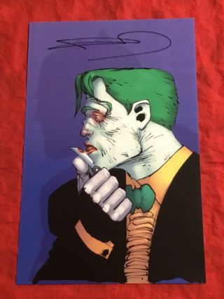 W@w Batman Dark Knight Master Race Joker Art Print Hand - Signed By Frank Miller