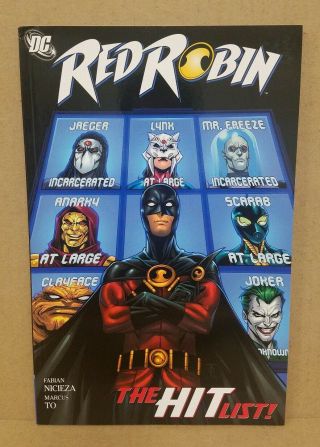 Red Robin Volume 3 (2011) The Hit List Dc Tpb Tim Drake Batman Joker First Print