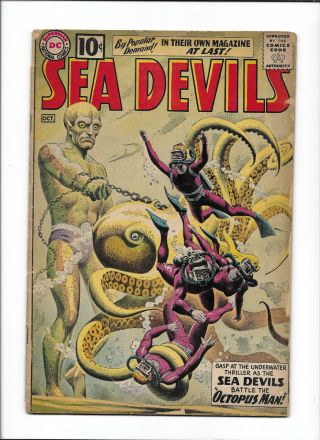 Sea Devils 1 [1961 Gd] " Octopus Man "