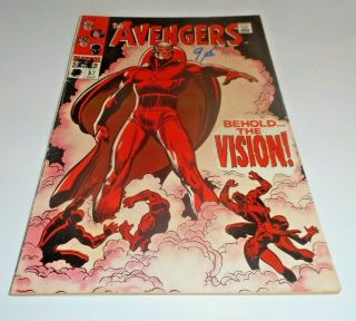 Avengers 57 1st Appearance Of The Vision Solid & Affordable