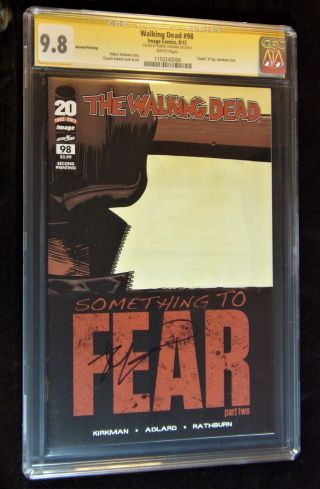 Image Comics - Walking Dead Signature Series 98 Graded 9.  8 By Cgc Kirkman