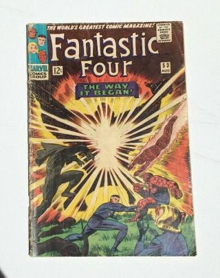Fantastic Four 53 2nd App And Origin Of Black Panther 1st Klaw