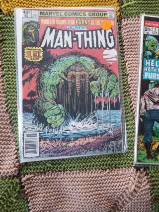 Man - Thing Vol.  2 1 (nov 1979,  Marvel) Origin Retold,  Bob Wiacek Cover And Others