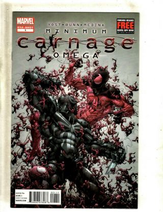 Minimum Carnage Omega 1 Nm 1st Print Marvel Comic Book Venom Spider - Man Sn1
