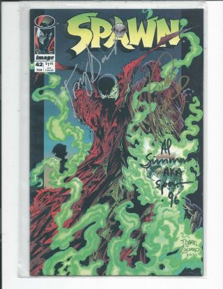 Spawn 42 Autographed By Tony Daniel,  Kevin Conrad And Al Simmons