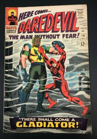 1966 July No.  18 Marvel Comic Book Daredevil 12 Cents (breaking A 12 Cent Run)