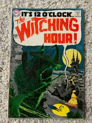 The Witching Hour 1 Dc Comics 1969 Vg Silver Age Classic
