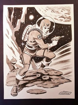 Dan Morton Space Man Art " Ranger On Patrol "