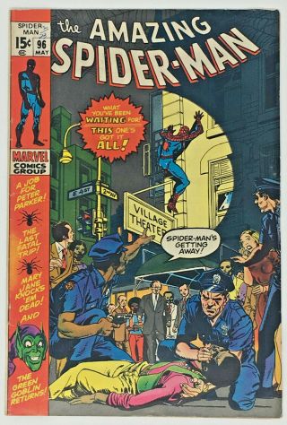 Spider - Man 96 1st Marvel Comic Without Comics Code Authority Seal