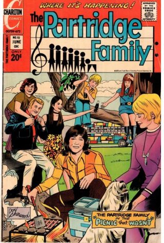The Partridge Family 10 Charlton Comic Book June 1972 Fn 6.  0 David Cassidy