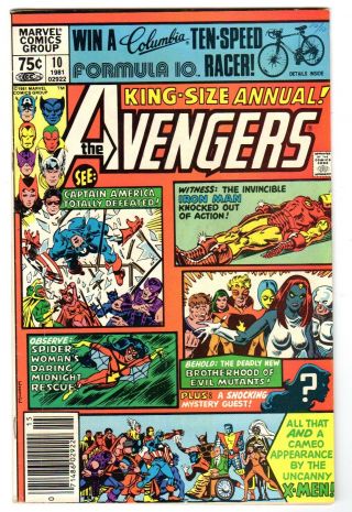 Avengers Annual 10 (1981) Fn 1st Appearances Of Rogue And Madelyne Pryor
