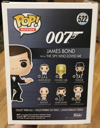 Funko Pop 007 James Bond Signed/Autographed Sean Connery 3