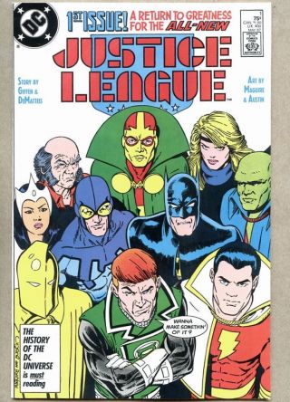 Justice League 1 - 1987 Nm - Maxwell Lord / Kevin Maguire Keith Giffen