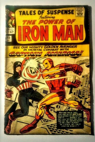 Tales Of Suspense 58 - Iron Man Vs Captain America - 2nd App Kraven Gd/vg