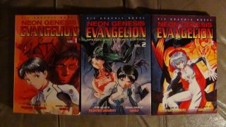 Neon Genesis Evangelion Volumes 1,  2,  And 3 Manga Graphic Novels