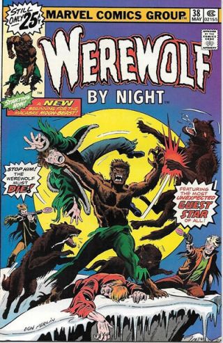 Werewolf By Night Comic Book 38,  Marvel Comics 1976 Very Fine/near