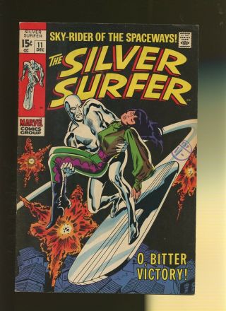 Silver Surfer 11 Fn,  6.  5 1 Book O Bitter Victory By Stan Lee & John Buscema