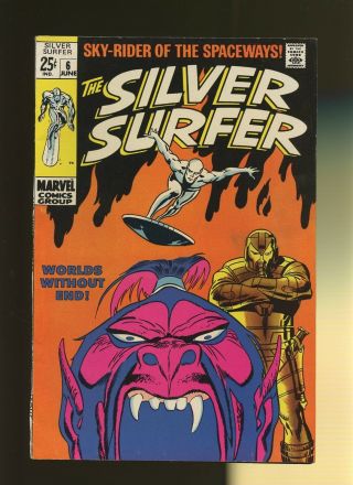Silver Surfer 6 Fn/vf 7.  0 1 Book Worlds Without End By Stan Lee & John Buscema