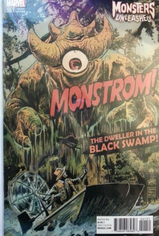 Marvel Monsters Unleashed 1 Francavilla Variant Cover Monstrom Nm,