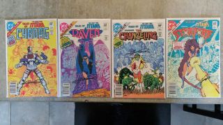 Tales Of The Teen Titans 1 - 4 Vf/nm Signed George Perez Complete Set