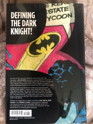 Legends of the Dark Knight Jim Aparo BATMAN DC HC 3 NM 2