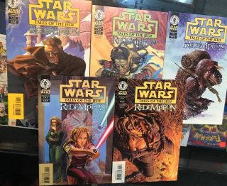 Star Wars Tales Of The Jedi Redemption 1 - 5 Complete Comic Set