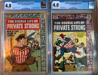 Double Life Of Private Strong 1,  2 Cgc 4.  0 Origin & Re - Intro Of The Shield L@@k