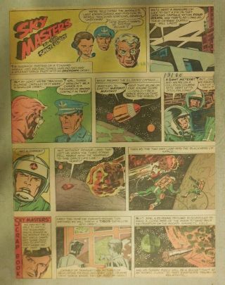 Sky Masters By Kirby And Wood From 1/31/1960 Tabloid Page Size 11 X 15 Inches