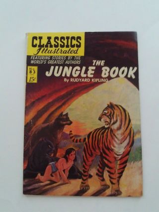 Classics Illustrated 83 - The Jungle Book - Hrn 110 Vg