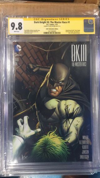 Dark Knight Iii The Master Race 1 Cgc Ss Signed By Dale Keown