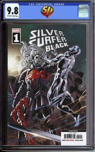 Silver Surfer Black 1 Deodato 2nd Print Cgc 9.  8 6/19/19 Fast Track