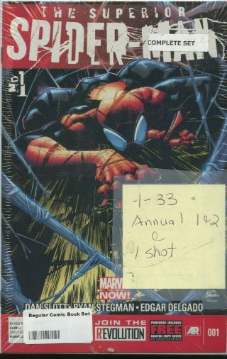 Marvel Superior Spider - Man 1 - 33 Annuals 1 - 2 And One Shot Complete Set
