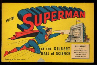 Superman At The Gilbert Hall Of Science Nn Giveaway Comic Dc 1948 Gd - Vg