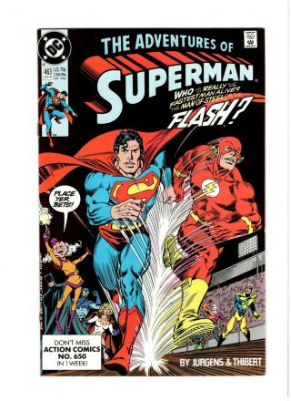 Superman 463 Flash Superman Race