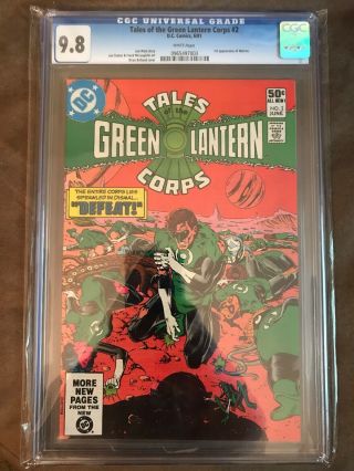Tales Of The Green Lantern Corps 2 Cgc 9.  8