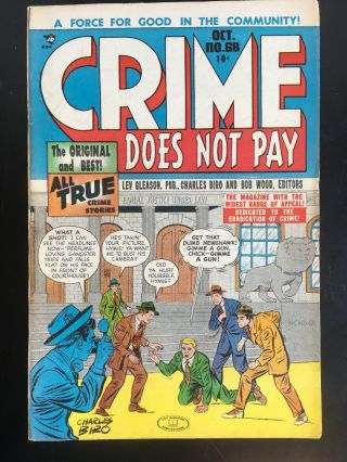 Crime Does Not Pay 68 1945 Lev Gleason Comic