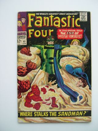 Fantastic Four 61 (apr 1967,  Marvel) Sandman Costume,  Inhumans