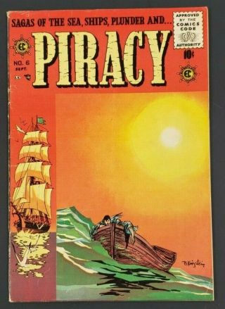 1955 Sept.  No.  6 Sagas Of The Sea Ships Plunder And Piracy 10 Cents Rare