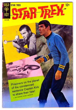 Star Trek 2 In Vg/fn - A Gold Key Comic Tv Photo Cover Shatner & Nimoy