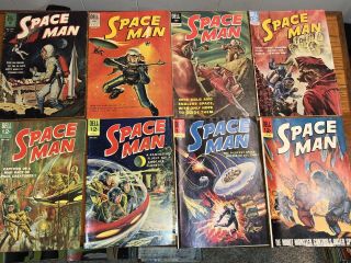 8 - Space Man Comics (1 - 8) Dell 1962 Scifi Comics $0.  12 12c 15c