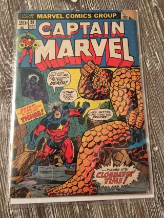 Captain Marvel 26 (may 1973,  Marvel) - 1st Cover Appearance Of Thanos