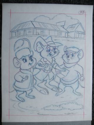 Art For Disney " Rescuers Down Under " Book
