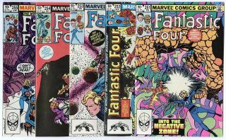 Fantastic Four 251 - 300 Complete Set Avg.  Nm 9.  4 Marvel 1983