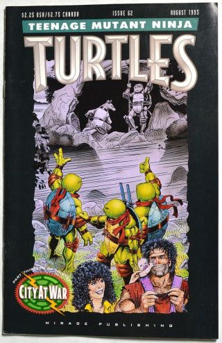 K073.  Teenage Mutant Ninja Turtles 62 8.  5 Vf,  Mirage Publishing (1993)