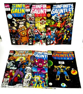 Marvel The Infinity Gauntlet Comic (1991) Issues 1 - 6 Never Read