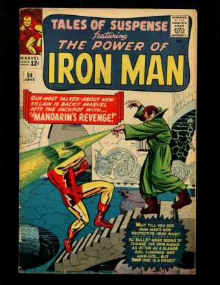 Tales Of Suspense 54 Fn Kirby Heck 2nd Mandarin Iron Man Tales Of The Watcher
